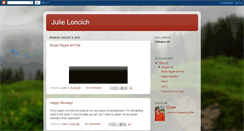 Desktop Screenshot of julieloncich.blogspot.com