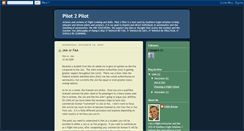 Desktop Screenshot of pilot2pilot.blogspot.com