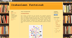 Desktop Screenshot of irakasleenfuntzioak.blogspot.com