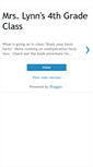 Mobile Screenshot of mrslynns4thgradeclass.blogspot.com