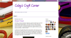 Desktop Screenshot of coleyscraftcorner.blogspot.com