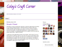 Tablet Screenshot of coleyscraftcorner.blogspot.com