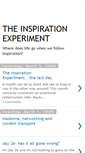 Mobile Screenshot of inspirationexperiment.blogspot.com