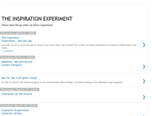 Tablet Screenshot of inspirationexperiment.blogspot.com