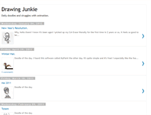 Tablet Screenshot of drawingjunkie.blogspot.com
