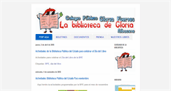 Desktop Screenshot of labibliotecadegloria.blogspot.com