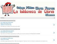 Tablet Screenshot of labibliotecadegloria.blogspot.com