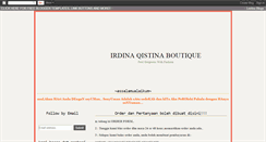 Desktop Screenshot of irdinaqistinaboutique.blogspot.com