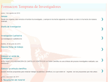 Tablet Screenshot of formacioninvestigadores.blogspot.com