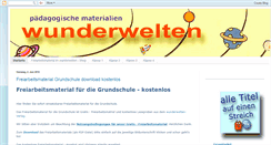 Desktop Screenshot of freiarbeitsmaterial.blogspot.com
