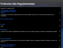 Tablet Screenshot of profissoesnaoregulamentadas.blogspot.com