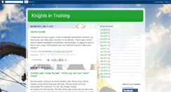 Desktop Screenshot of knightsintraining.blogspot.com