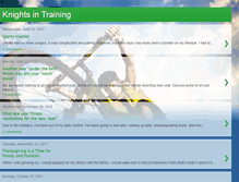 Tablet Screenshot of knightsintraining.blogspot.com