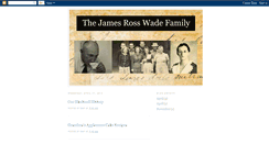 Desktop Screenshot of jrwadefamily.blogspot.com