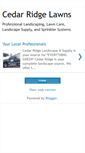 Mobile Screenshot of cedarridgelandscape.blogspot.com