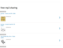 Tablet Screenshot of freemp3sharing.blogspot.com
