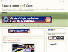 Tablet Screenshot of latestautoncars.blogspot.com