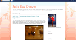 Desktop Screenshot of julieraedance.blogspot.com