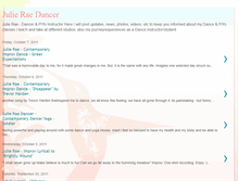 Tablet Screenshot of julieraedance.blogspot.com