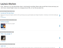 Tablet Screenshot of lolitaskitchen.blogspot.com