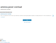 Tablet Screenshot of antennapoweroverload.blogspot.com