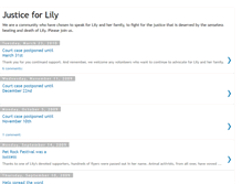 Tablet Screenshot of justiceforlily.blogspot.com