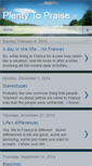 Mobile Screenshot of plentytopraise.blogspot.com