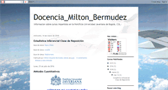 Desktop Screenshot of miltonbermudezdocencia.blogspot.com