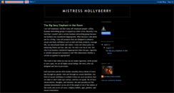 Desktop Screenshot of mistresshollyberry.blogspot.com