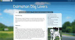 Desktop Screenshot of dalmatian-dog-lovers.blogspot.com