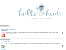 Tablet Screenshot of halloheute.blogspot.com