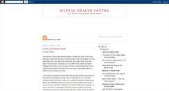 Desktop Screenshot of mental-healthcentre.blogspot.com