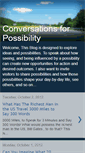 Mobile Screenshot of conversationsforpossibility.blogspot.com