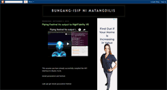 Desktop Screenshot of matangdilis.blogspot.com