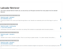Tablet Screenshot of labrador-retriever-doglover.blogspot.com