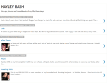 Tablet Screenshot of hayleybash.blogspot.com