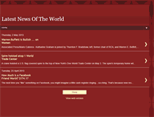 Tablet Screenshot of latestworldnewsblog.blogspot.com