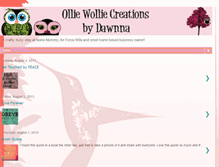 Tablet Screenshot of olliewolliecreationsbydawnna.blogspot.com
