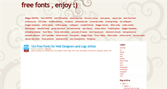 Desktop Screenshot of amazingfreefonts.blogspot.com
