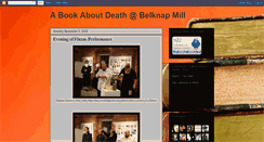 Desktop Screenshot of abookaboutdeathbelknapmill.blogspot.com