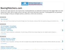 Tablet Screenshot of boxingwatchers.blogspot.com
