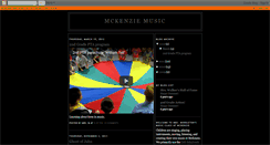 Desktop Screenshot of mckenziemusic.blogspot.com