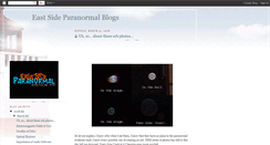 Desktop Screenshot of eastsideparanormal.blogspot.com