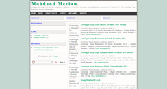 Desktop Screenshot of mohdandmeriam.blogspot.com