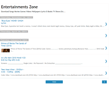 Tablet Screenshot of entertainmentszone.blogspot.com