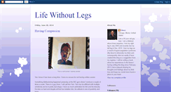 Desktop Screenshot of glenn-lifewithoutlegs.blogspot.com