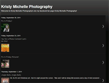 Tablet Screenshot of kristymichellephotography.blogspot.com