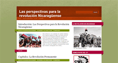 Desktop Screenshot of perspectivasrevolucionnicaraguense.blogspot.com