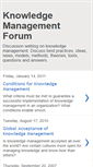 Mobile Screenshot of knowledgemanagementforum.blogspot.com