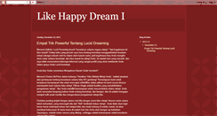 Desktop Screenshot of likehappydream.blogspot.com